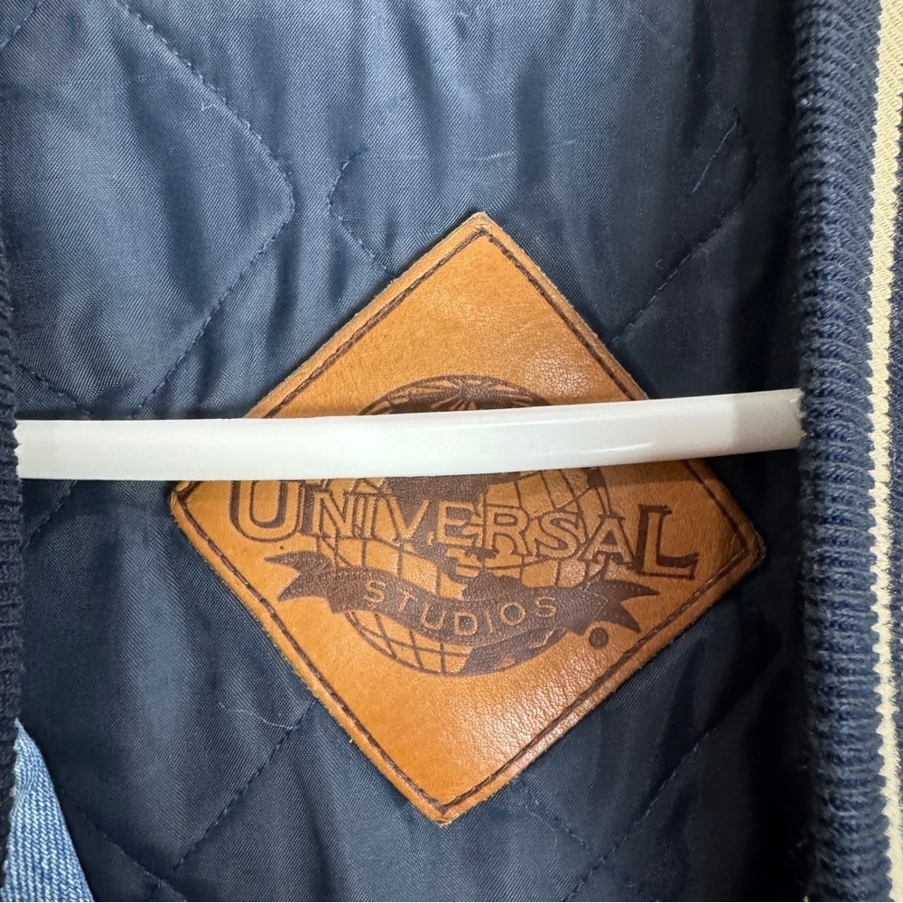 Universal Studios Vintage Film Crew On Location Denim Varsity Size XL - Picture 6 of 10